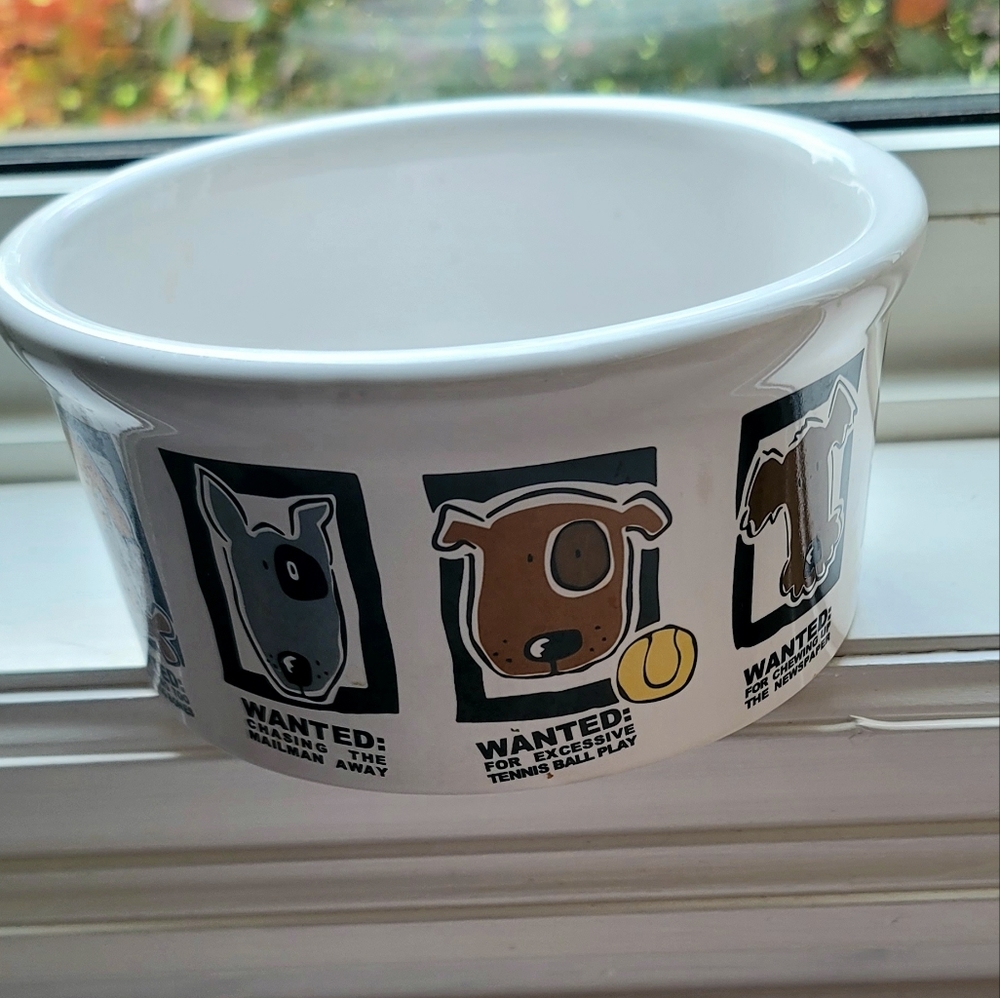Signature Housewares Mug Shots Dog Bowl